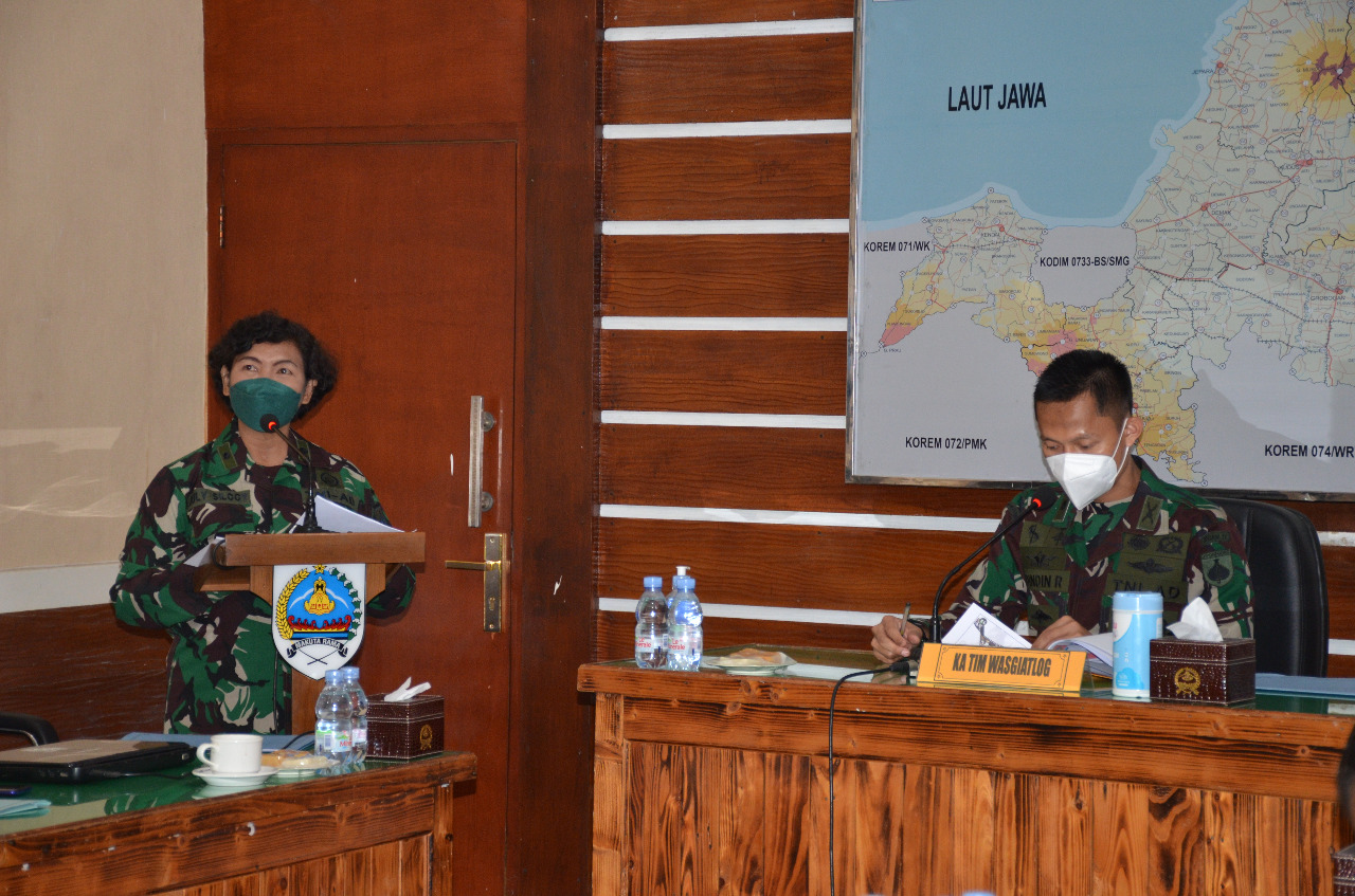 Tim Pengawasan Kegiatan Logistik Kodam IV/Diponegoro Kunjungi Korem  073/Makutarama 